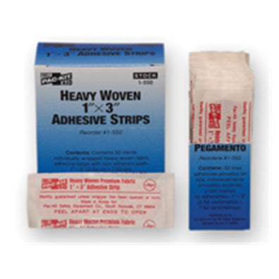 Bandage Strips Plastic Pacc-Kit 1x3" Flexible Flesh LF 16/Box, 100 BX/CA - Surgical Supplies NY